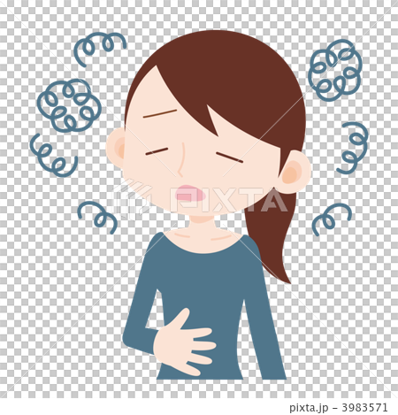 女性 上半身 ストレス 女性 上半身 ストレス 3983571