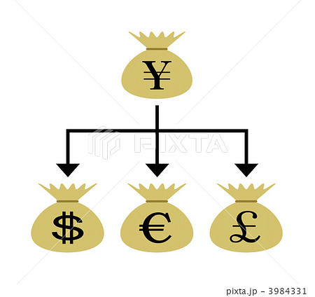 外貨投資のイラスト素材