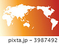 世界地図　温暖化 3987492