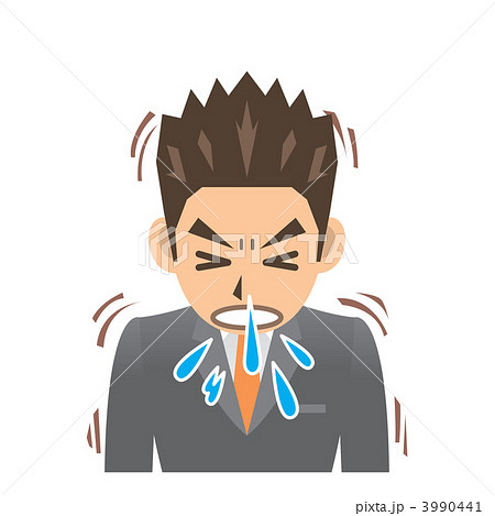 ビジネスマン B 風邪 くしゃみ 3990441