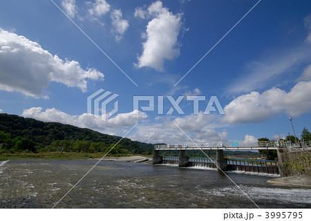 多摩川　羽村の堰 3995795