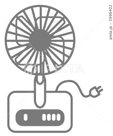 扇風機_グレー 3996402