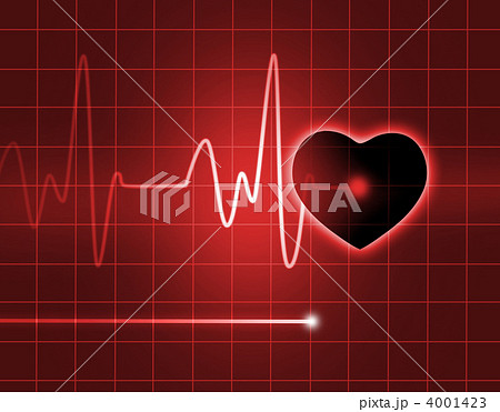 心電図 医療 健康診断 ヘルスケア 心拍数 ハート 心臓のイラスト素材