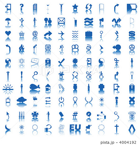 100 blue icons 4004192