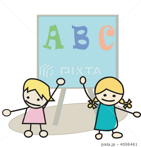Happy little kids learning alphabet Happy little kids learning alphabet 4006461