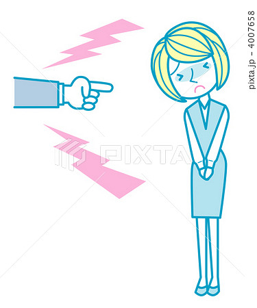 怒られる女性 4007658