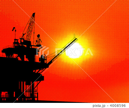 Oil platform halftone 4008596