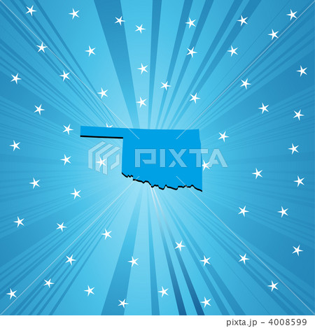 Blue Oklahoma map Blue Oklahoma map 4008599