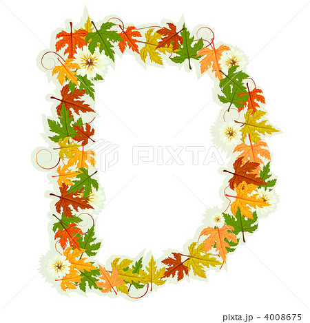 Pattern floral letter D Pattern floral letter D 4008675