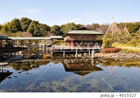 冬の白鳥庭園　清羽亭 4015527