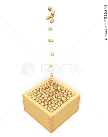 節分 大豆 豆まきのイラスト素材