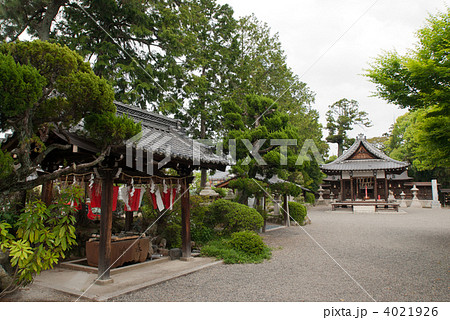 惣社神社の手水社と拝殿 惣社神社の手水社と拝殿 4021926