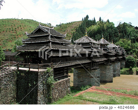 中国・程陽風雨橋 4024686