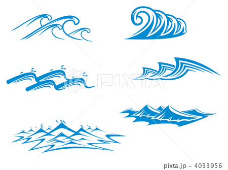 Set of wave symbols Set of wave symbols 4033956