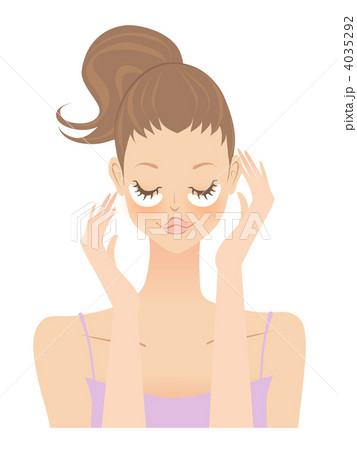 目元シートマスク・パックをする女性 4035292