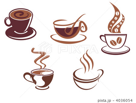 Coffee and tea symbols and icons 4036054
