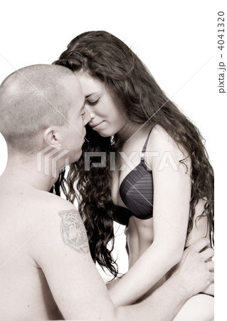Young couple who are in love facing each other 4041320