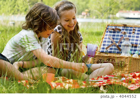 Kids having fun while picnicking Kids having fun while picnicking 4044552