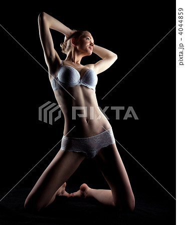 perfect woman in beauty white lingerie 4044859