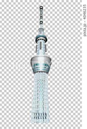 東京天空樹（天文台低角透明背） 4046235