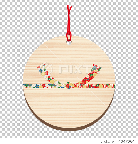 絵馬-22■祈る・祈願・願い事・水引・千代紙風・円・無地 4047064