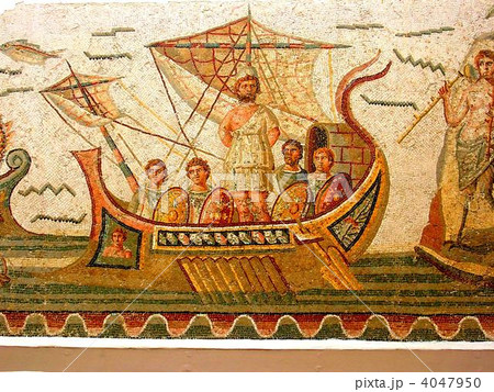 バルドー美術館のモザイク画（チュニジア） 4047950