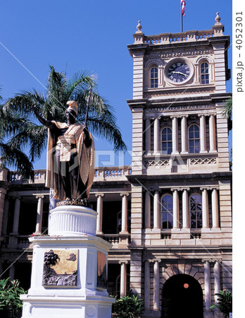 オアフ島　カメハメハ大王像 4052301