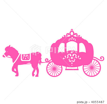 Horse Carriage Silhouette Stock Illustration