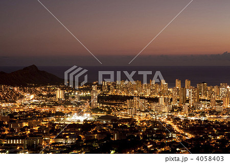 ホノルルの夜景 4058403