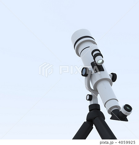 天体望遠鏡 見上げるのイラスト素材