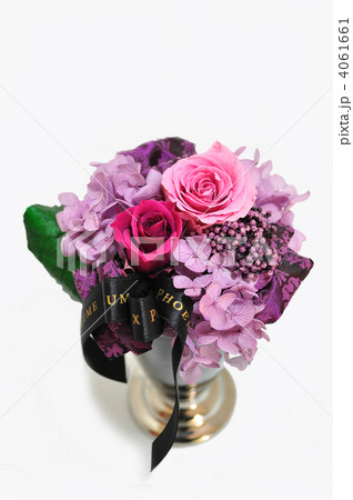 パープルのプリザーブドフラワ― 4061661