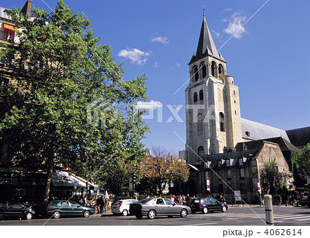 パリのサン・ジェルマン・デ・プレ教会 パリのサン・ジェルマン・デ・プレ教会 4062614
