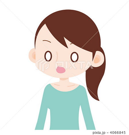 女性 上半身 放心 4066845
