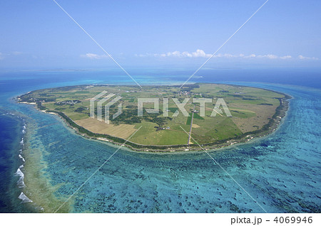 【航空写真】沖縄八重山黒島 【航空写真】沖縄八重山黒島 4069946