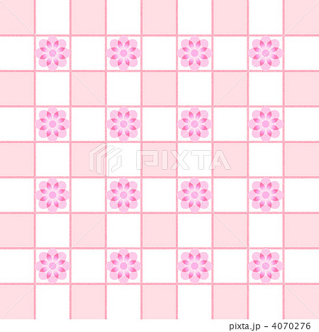花柄チェック 花柄チェック 4070276