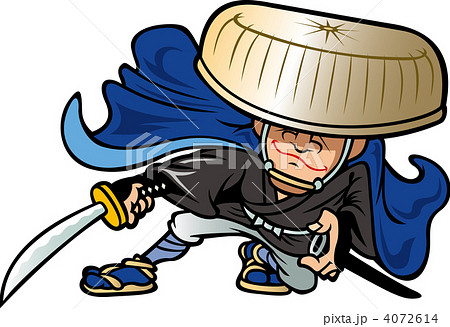 股旅のイラスト素材