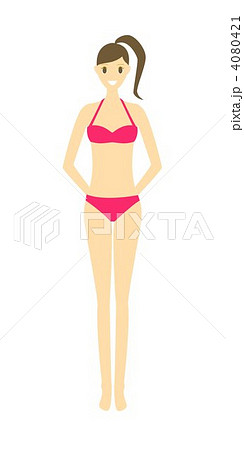 ビキニを着た女性 4のイラスト素材 [4080421] - PIXTA