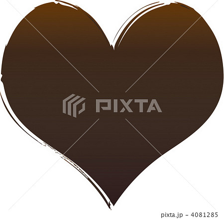 チョコレート風　ハート 4081285