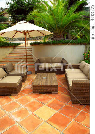 Patio of a villa Patio of a villa 4083275