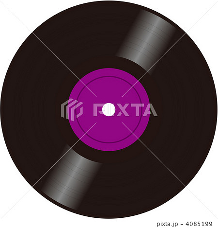 レコード盤（紫） 4085199