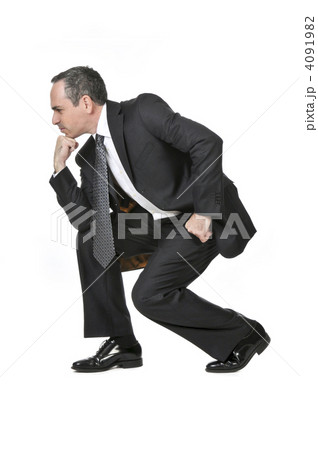 Businessman on white background Businessman on white background 4091982