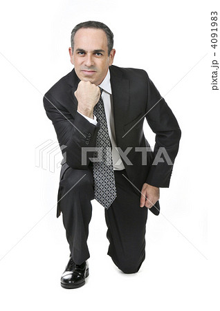 Businessman on white background 4091983