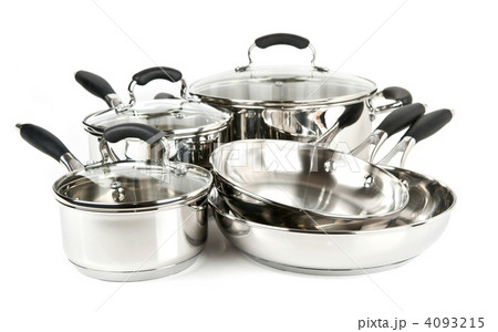 Stainless steel pots and pans Stainless steel pots and pans 4093215