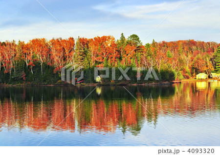 Fall forest reflections Fall forest reflections 4093320