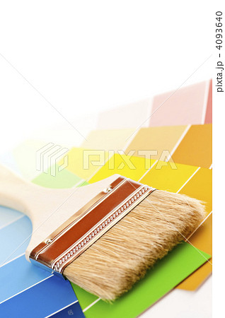 Paint brush with color cards Paint brush with color cards 4093640