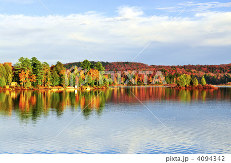 Fall forest reflections Fall forest reflections 4094342