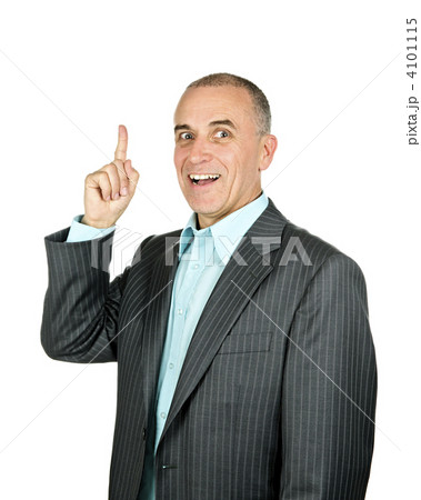 Businessman pointing up Businessman pointing up 4101115