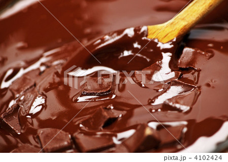 Melting chocolate and spoon 4102424