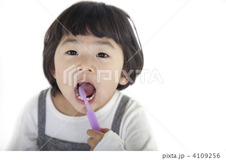 歯磨きをする女の子 4109256