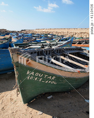 西サハラ・ブジュドゥールの漁船 西サハラ・ブジュドゥールの漁船 4110436